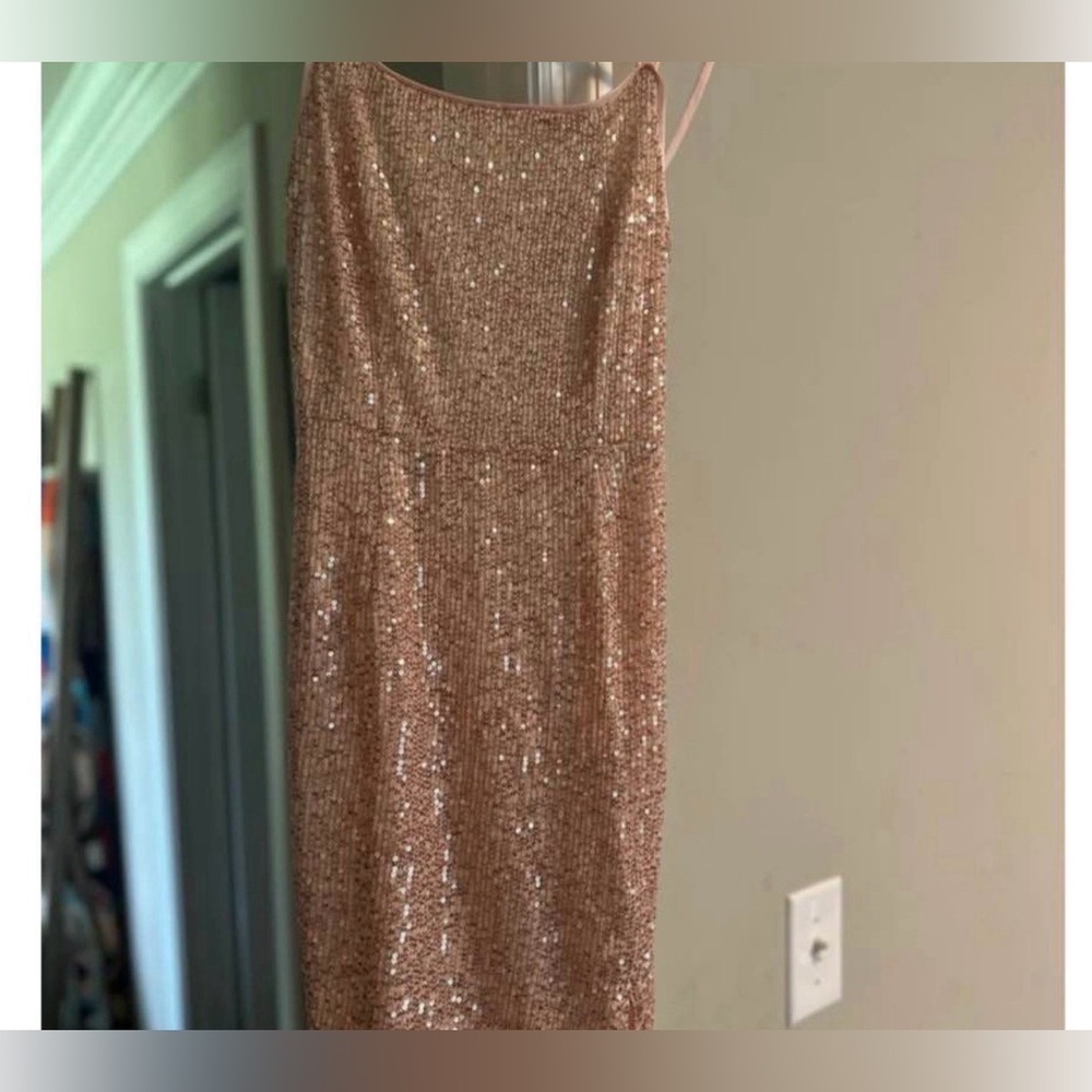 Sequin rose gold Dress